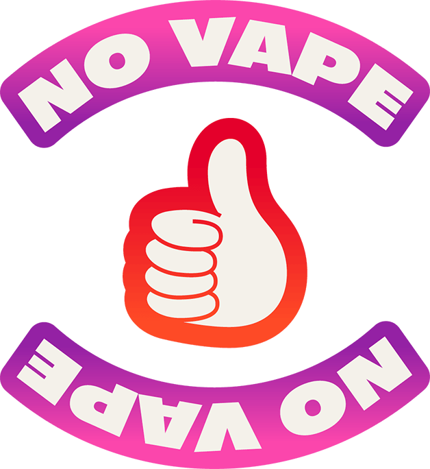 no vape thumbs up